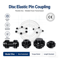 Accouplement élastique JM exclusif pour l'Amérique, en acier inoxydable, capacité de couple supérieure, structure à disque, personnalisable OEM