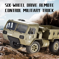 Camion militaire télécommandé 6 roues motrices 15 km/h 2,4 GHz avec caméra FPV Wi-Fi, véhicule tout-terrain RC pour escalade sur rochers