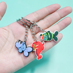 Diseño de animales del fondo marino Llavero Mosquetón multifuncional Personalización Llavero Bebé Pulpo Llavero de PVC personalizado - Product Image 2
