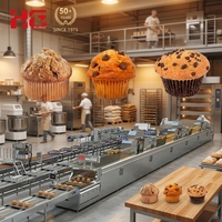 Ligne de production industrielle de pâte à cupcakes et à pain avec mélangeur automatique de chocolat pour la fabrication de bonbons à haute capacité