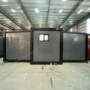 <span class=keywords><strong>Casa</strong></span> Container Espandibile in Acciaio Prefabbricata Modulare Diretta dalla Fabbrica, Villa Portatile in Container Nero da 20 Piedi - Product Image 4