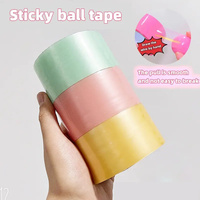 Cinta Adhesiva Acrílica Transparente BOPP, Cinta Nano Elástica, Flexible, Impermeable, para Manualidades Infantiles, Directo de Fábrica