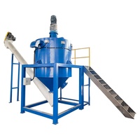 Machine automatique de recyclage de plastique PET 1000 kg/h Usine de recyclage de bouteilles en plastique PET avec machine d'assèchement