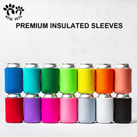 Manchon isotherme personnalisé avec logo imprimé pour canettes de bière et de soda, en néoprène, magnétique, par sublimation, pour promotion