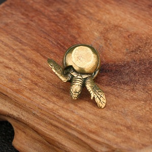 1 pièce Nouvelle figurine de tortue en laiton antique, petite tortue mignonne, figurine de thé, décoration de bureau, artisanat - Product Image 4