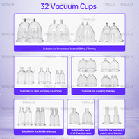 Appareil de massage corporel vibrant 5 en 1 G5 + G10 avec ventouses à vide, 32 ventouses, pour remodelage corporel et amincissement des graisses, modèle 2026
