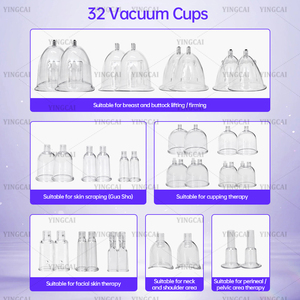 Appareil de massage corporel vibrant 5 en 1 G5 + G10 avec ventouses à vide, 32 ventouses, pour remodelage corporel et amincissement des graisses, modèle 2026 - Product Image 5