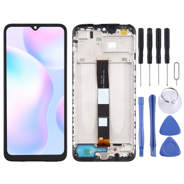 LCD Screen and Digitizer Full Assembly With Frame for Xiaomi Redmi 9A / 9C / 9C NFC / 9AT / 9i / Redmi 9 Activ / Poco C31 / 10A