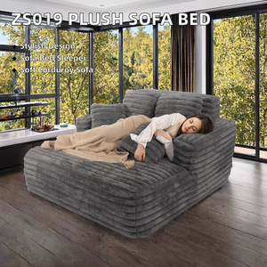 SINOMAX OEM ODM menyesuaikan ukuran besar kursi santai Chaise dalam ruangan tiga kursi kain tanpa tulang <span class=keywords><strong>Sofa</strong></span> mewah korduroi tempat tidur <span class=keywords><strong>Sofa</strong></span> - Product Image 4