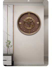 <span class=keywords><strong>Orologio</strong></span> da <span class=keywords><strong>Parete</strong></span> in Metallo Rotondo Creativo Retrò Americano di Alta Gamma 45cm con <span class=keywords><strong>Ingranaggi</strong></span> Dinamici per Arredamento Casa <span class=keywords><strong>Orologio</strong></span> da <span class=keywords><strong>Parete</strong></span> Silenzioso con <span class=keywords><strong>Ingranaggi</strong></span> Mobili Stile Antico - Product Image 3