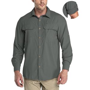 33000ft Herren Langarm-Sonnenschutzshirt UPF 50+ Schnelltrocknend Kühlendes Angelhemd - Product Image 1