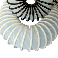 Tuyau d'air spiralé en PTFE de 10 m, résistant aux acides et aux alcalis, style industriel, flexible et robuste, facile à installer pour la ventilation extérieure