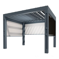 Ensemble de jardin pour patio au design moderne Pergola de jardin en aluminium pour l'extérieur