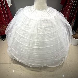 LY-PC0003 Sottogonna per <span class=keywords><strong>Abito</strong></span> da Sposa, Crinolina Voluminosa a 8 Cerchi con Balze per Donne e Ragazze - Product Image 2