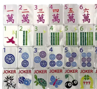 Mahjong américain de luxe moderne, 160 tuiles, pour 4 joueurs, en acrylique, écologique, durable, portable, idéal pour l'été