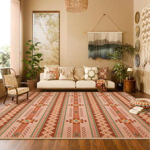 Tapis de salon de style persan rétro, rectangulaire, antidérapant, résistant à l'usure, à motif géométrique, pour la maison, la chambre à coucher, le bureau - Product Image 4