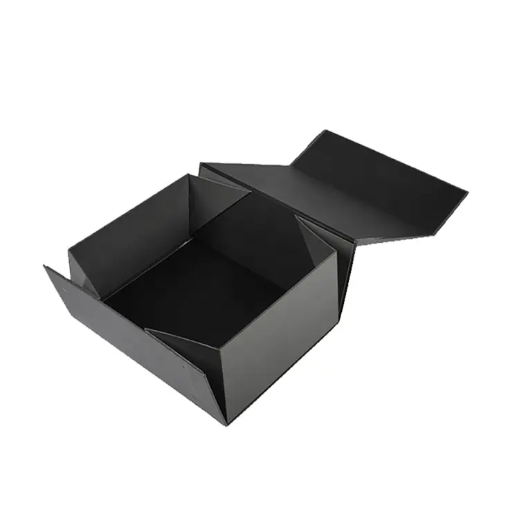 Personalizado atacado papelão magnético retângulo papel dobrável caixa para vestido sapatos roupas presente embalagem