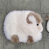 Coussin de siège en fourrure de mouton naturelle, tapis en fourrure de mouton véritable à imprimé animal, tapis en fourrure moderne pour la décoration de la maison