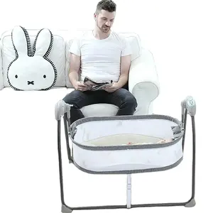Toptan modları bassinet seyahat-Fabrika Dropshipping hizmeti elektrikli bebek sallanan beşik seyahat bebek beşiği