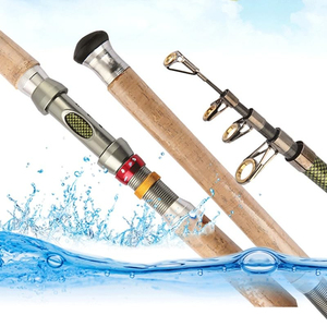 Canne à pêche ultra-courte en carbone ultra-dur avec poignée en métal, idéale pour la pêche en mer à courte portée - Product Image 6