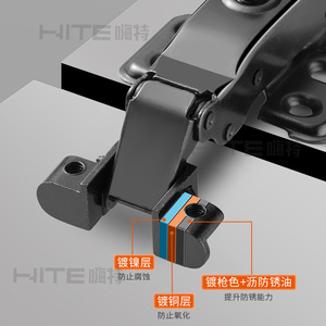 Bisagras para Puertas con Marco de Aluminio HITE, Amortiguador Hidráulico de Acero Inoxidable con Opciones de Cabeza Cuadrada y Redonda para un Funcionamiento Suave y Silencioso - Product Image 5