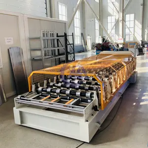 Trapezoidale Metall-Dachziegelrollenformmaschine Tr5 Dachplattenplattenmaschine