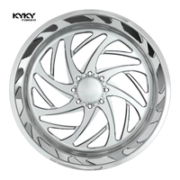 Jantes forgées KYKY OEM concaves profondes noires 5x127, 6x139.7 20 22 pouces pour voitures de spectacle