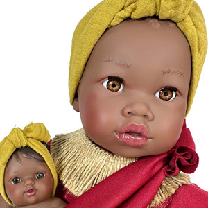 Được thực hiện với một Vinyl đặc biệt mềm mại và sáng bóng munecas alika con Bebe Burgundy xu hướng Búp Bê Cô gái giá rẻ bé búp bê - Product Image 2