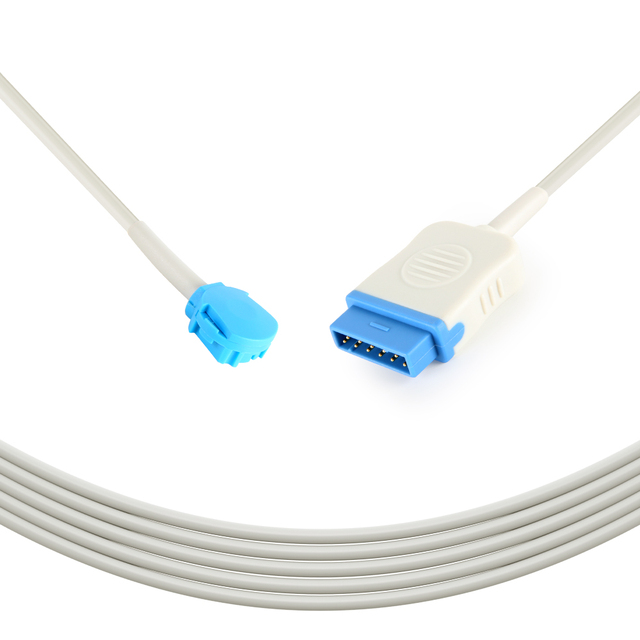 Datex Ohmeda OXY-ES3 Spo2 Sensor Adapter and Probe Cable for GE Medical Grade EOS Disinfecting 2.2M