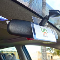 Porte-permis de stationnement Haoran pour personnes handicapées, étui imperméable suspendu pour plaque d'immatriculation, étui pour badge de pare-brise de voiture