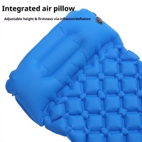 Matelas de camping gonflable automatique avec pompe à pied en TPU ultra-léger pour le voyage