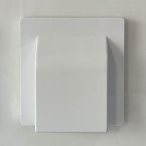 Minimalist White Wall <b>Switch</b> 1-Way <b>Touch</b> Control IP20 PC Material 1A 240V Wi-Fi Enabled Smart Life App 2 USB a Ports - Product Image 2