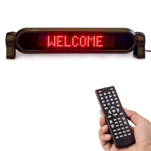 CE RoHS Display mobil Led tanda Bus Led pesan variabel Remote Control 12V 77x50pixel dalam ruangan - Product Image 2