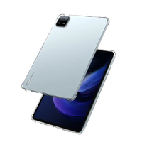 Xiaomi Pad 6 için 11.0 "kılıf temizle şeffaf darbeye hava yastığı yumuşak TPU arka kapak kabuk Xiaomi Pad 6 Pro 11.0 inç
