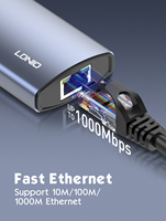 LDNIO Hub USB 6 en 1 de Alta Calidad, Hub Tipo-C Multipuerto con Adaptador de Carga PD USB3.0 HD, 6 Puertos USB C
