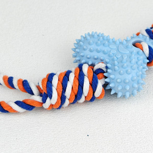 Juguete de cuerda con forma de hueso para mascotas, con púas para limpiar los dientes, para perros pequeños y grandes - Product Image 3