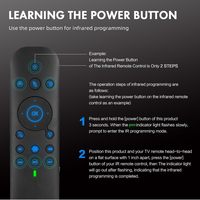 Télécommande vocale avec Air Mouse rétroéclairé 2.4G WiFi/BT5.0 - Compatible avec Nvidia Shield, PC, Projecteur, Android TV Box HTPC G60S Pro