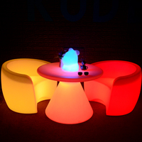 Kursi Sofa LED Bar Hotel dengan Lampu Penerangan untuk Pesta Pernikahan, Kursi Sofa Ruang Tamu Berlampu, Furnitur Luar Ruangan Tahan Air