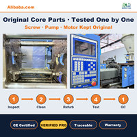 Machine de moulage par injection servo-hydraulique d'occasion Haitian MA1600-540G, 160 tonnes, type horizontal, pour usine industrielle, vente en gros