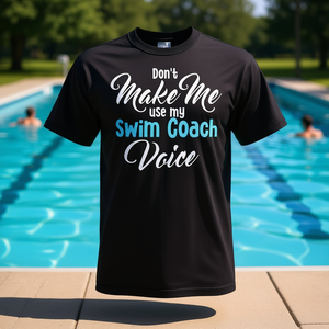 Camiseta con tema de entrenamiento de natación para adultos, unisex, manga corta, cuello redondo, ropa deportiva - Product Image 3