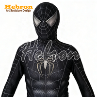 Kostum Karakter Film Cosplay Spider-Man Venom Spider-Man 3 Kustom untuk Koleksi Pribadi