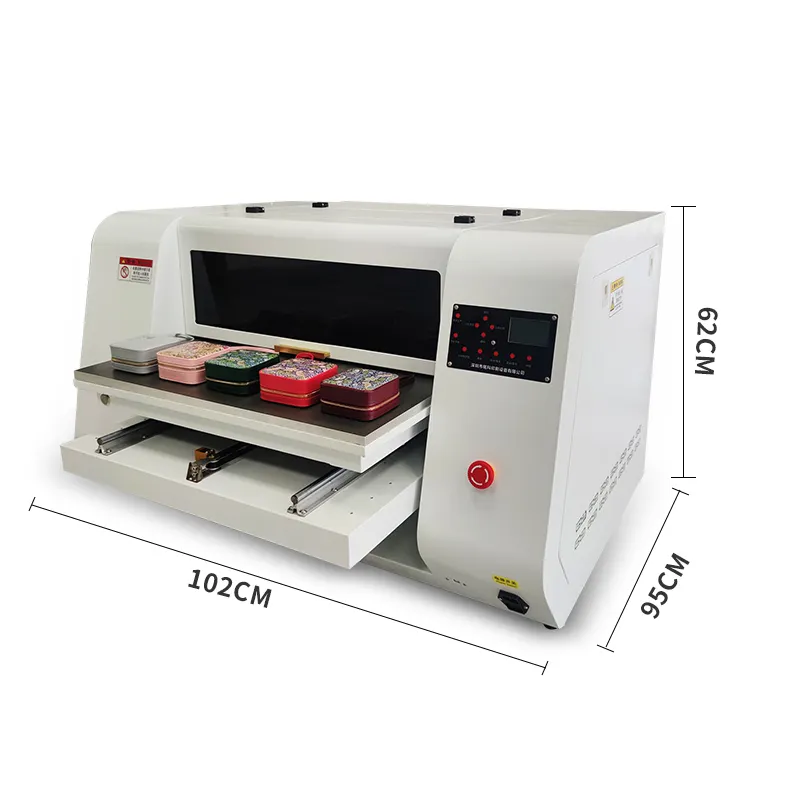 Impresora de película UV con tinta UV para impresión de patrones de panel acrílico, tamaño 6050, cuatro L1600