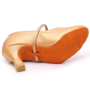 Zapatos de baile <span class=keywords><strong>flamenco</strong></span> PU señoras zapatos de baile moderno negro al por mayor - Product Image 4