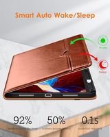 Étui Folio en cuir de qualité supérieure pour iPad Pro 11 pouces (M5/M4) 2025/2024 avec porte-crayon et plusieurs angles de vision