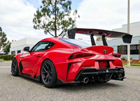 Diffuseur arrière en fibre de carbone sèche style IN, séparateur inférieur de pare-chocs arrière, kit aérodynamique pour Toyota GR Supra A90 A91, lèvre de spoiler arrière sport