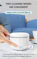 Modes de nettoyage en profondeur de Machine de nettoyage de retenue UV ultrasonique Rechargeable Portable pour les aligneurs de garde de nuit FCC CE RoHS ménage
