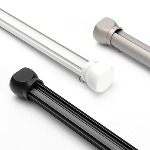 Rail de rideau droit en aluminium 6063-T5, rail coulissant robuste à fixation au plafond pour les espaces commerciaux - Product Image 6