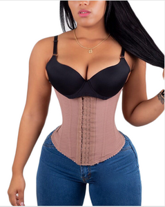 Joshine Colombianas Fajas Post-Chirurgie, Corset Amincissant pour <span class=keywords><strong>Femme</strong></span> en <span class=keywords><strong>Latex</strong></span> avec Crochets Réglables, Gaine de Maintien Complet du Corps - Product Image 6