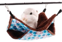 Hamac double couche en peluche pour animaux de compagnie Sac de couchage chaud pour écureuil et miel Colugo Hamac en coton amovible pour animaux de compagnie Lit pour chiens