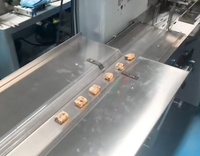 Machine d'emballage horizontale automatique à flux continu, machine d'emballage en forme de coussin, ensacheuse à film à tirage arrière pour aliments et snacks